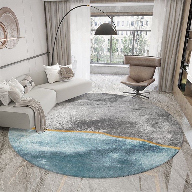 Ковер круглый безворсовый "Облака" 3405