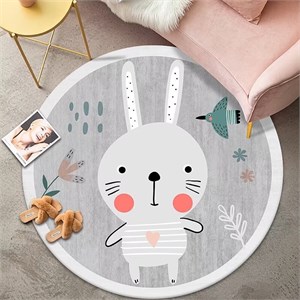 Ковер круглый безворсовый 