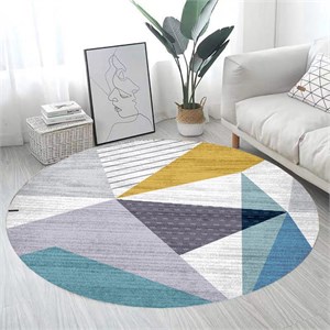 Ковер круглый безворсовый 