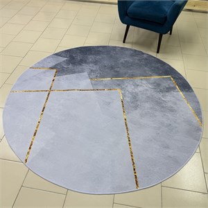 Ковер круглый безворсовый 