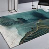 Ковер на пол для комнаты безворсовый "Изумрудный океан" - фото 17152