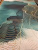 Ковер на пол для комнаты безворсовый "Изумрудный океан" - фото 17155