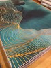 Ковер на пол для комнаты безворсовый "Изумрудный океан" - фото 17160
