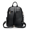 Рюкзак сумка женский кожаный городской школьный / черный 9705 - фото 19836