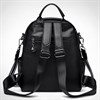 Рюкзак сумка женский кожаный городской школьный / черный 7831 - фото 19968