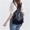 Рюкзак сумка женский кожаный городской школьный / темно-синий 7831 - фото 20004