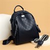 Рюкзак сумка женский кожаный городской школьный / темно-синий 7831 - фото 20005