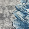 Ковер круглый на пол безворсовый "Голубой цветок" - фото 23238