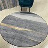 Ковер круглый безворсовый "Серые холмы" 3406