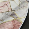Ковер круглый на пол безворсовый "Розовый мрамор" - фото 23335