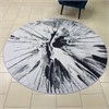 Ковер круглый безворсовый "Взрыв грей" 3556