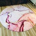 Ковер круглый безворсовый "Розовая смола"  - фото 6420
